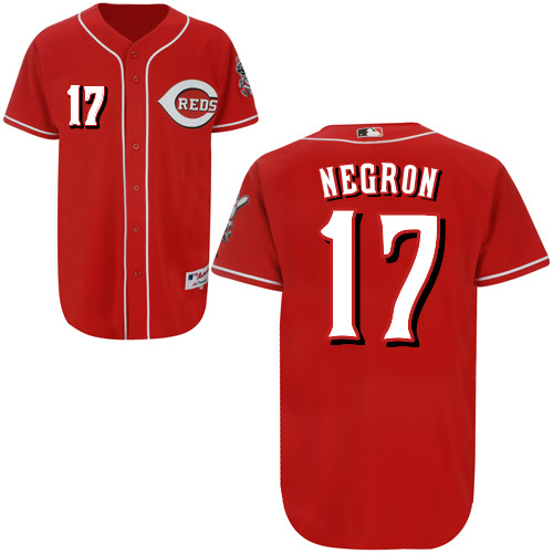 Kristopher Negron #17 Youth Baseball Jersey-Cincinnati Reds Authentic Red MLB Jersey